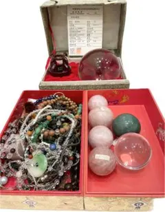 蓮*華様 水晶玉と数珠のまとめ【遺産整理品】③