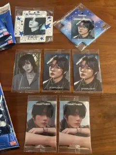 TXT (ボムギュセット)バンダイナムコフォトケース2種＆シール3種5枚(レア含