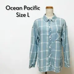 Ocean Pacific オーシャンパシフィック チェックシャツ L【688】のサムネイル