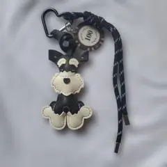犬型キーホルダー カラビナ付き