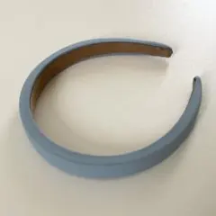 【美品】くすみブルー カチューシャ シンプル 韓国風 ヘアアクセサリー