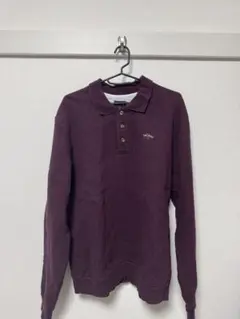 NOAH バーガンディ 長袖ポロシャツ Lサイズ