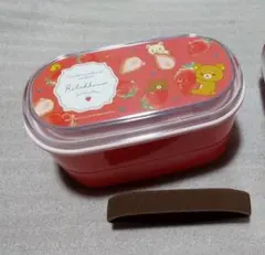 最終お値下げ！【未使用】リラックマ イチゴ柄ランチボックス