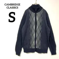 CAMBRIDGE CLASSICS 【S】　アーガイル柄セーター ネイビー