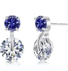 ピアスレディーススワロフスキー金属アレルギー対応 「福の来る石」セカンドピアス