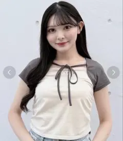 NOMAE バイカラーレイヤードTシャツのサムネイル