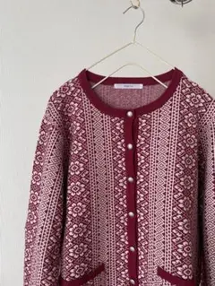 フェイラー カーディガン レディース美品 Heather（ヘザー） カーディガン フェザーラメニットカーディガン