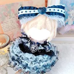 №A06-055 メイド風 色違いコーデ ドレス 12cm ぬい服 いつぬい