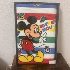 ミッキーマウス バスタオル ストライプデザイン