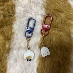 ミニミニキーホルダー　匿名配送　アヒルのぺっくる　ポチャッコ