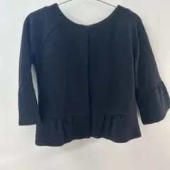 ジャケット　ペプラム　ブラック　ナチュラルビューティー