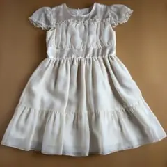 ニッセン　ドレス　ワンピース　140 クリーム色