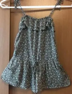 美品 INGNI レディース パンツ サロペット 両ポケット 花柄 シフォン