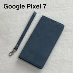 Google Pixel 7 手帳型 スマホケース ブルー スタンド機能 耐衝撃
