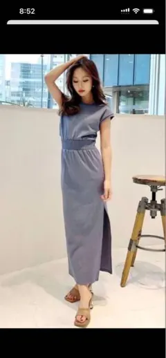 RESEXXY ワンピース ロング 春 ブルー リゼクシー