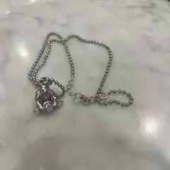 クマ型ストーン付きネックレス