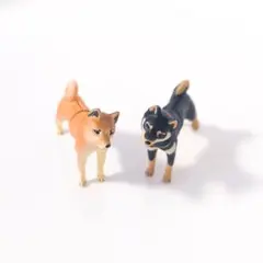 チョコエッグ　柴犬　2体セット　001　002　海洋堂　食玩　フィギュア