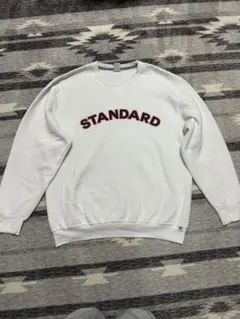 STANDARD 刺繍ロゴ クルーネックスウェット　ラッセル
