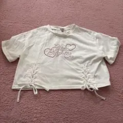 裾レースアップTシャツのサムネイル