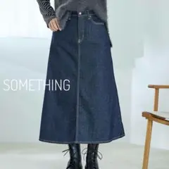 SOMETHING サムシング　フレアデニムスカート