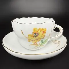 ☆マイセン☆1級品/カップ＆ソーサ/花柄/ゴールド/アンティーク/高級
