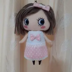 イルメール イーマリー用 リバティワンピース+髪飾りセット No.63-㊳