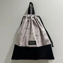 体操着入れ　お着替え袋　ハンドメイド　シンプル