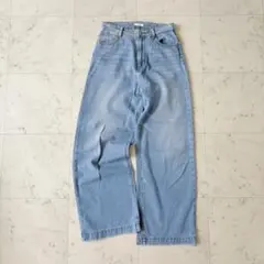 クラシカルエルフ ワイドストレートデニムパンツ バギージーンズ ダメージ加工のサムネイル