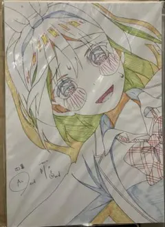 五等分の花嫁　原画　中野四葉　A4ノート　五等分の花嫁