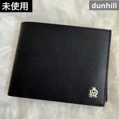 未使用　dunhill２つ折り財布 ベルグレイブ レザー 黒×濃赤