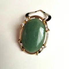 天然石　ブローチ