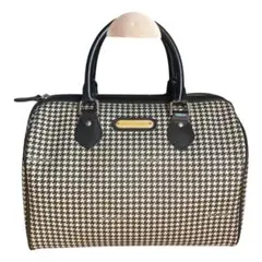 Ralph Lauren ハウンドトゥース柄 ミニボストン　ハンドバッグ