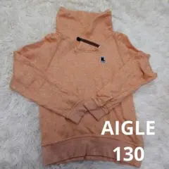 【AIGLE】 ハイネック長袖トレーナー キッズ 130cm オレンジのサムネイル