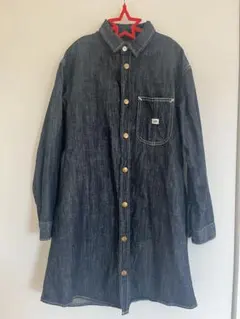 Lee デニム ボタンアップ ロングシャツ