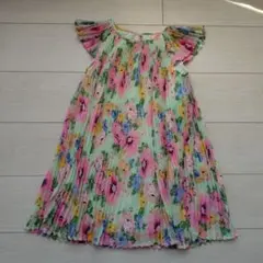 【H&M】華やか花柄プリーツワンピース 120-125cm 女の子 夏服