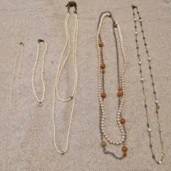 パールネックレス5点セット