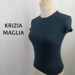 KRIZIA MAGLIA　イタリア製　半袖カットソー　モダール　ブラックのサムネイル