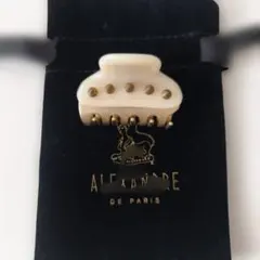 ☆美品☆ALEXANDRE DE PARIS☆ベルベットリボンクリップ☆M☆紺 - メルカリ