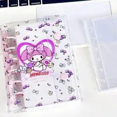 新品未使用 マイメロディ シール帳 バインダー シール台紙 リフィル10枚付き