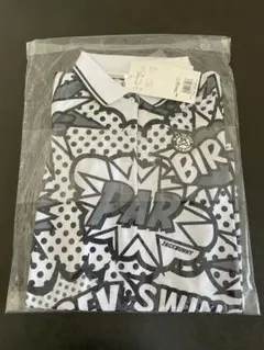 新品 ジャックバニー アメコミ風柄半袖ポロシャツ レディース S
