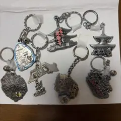 葛餅と抹茶様専用ページ　匿名配送　観光地 キーホルダー　７点セット　昭和