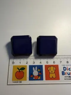 ネイビー ビジュー クリップ 2個セットのサムネイル