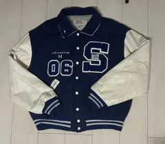 スタジャン 本革 袖レザー ビンテージ