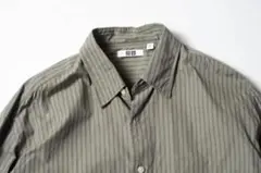 ユニクロU オーバーサイズストライプシャツ Mサイズ