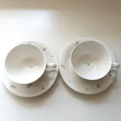 小花模様 カップ・ソーサーセット