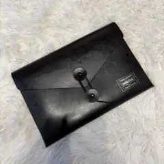 PORTER ポーター クラッチバッグ ドキュメントケース　ロゴ　黒