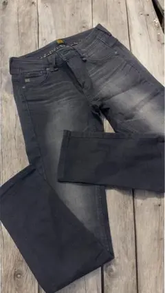 美品　SOMETHING EDWIN ブラックデニムストレッチ