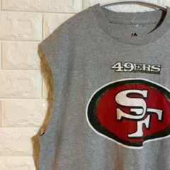 マジェスティック Majestic タンクトップ 49ers ロゴ L 灰 綿のサムネイル