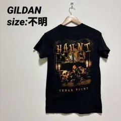 【US古着】ギルダン 半袖 Tシャツ バックプリント ハロウィン ヘビーコットン