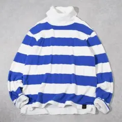 KAPITAL キャピタル BIG ボーダー 天竺 × ワッフル 二重スウェットのサムネイル